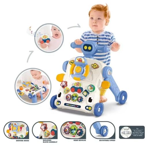 5 IN 1 Activity Musical Baby Walker Multifunctional Baby Push Walker Toys
