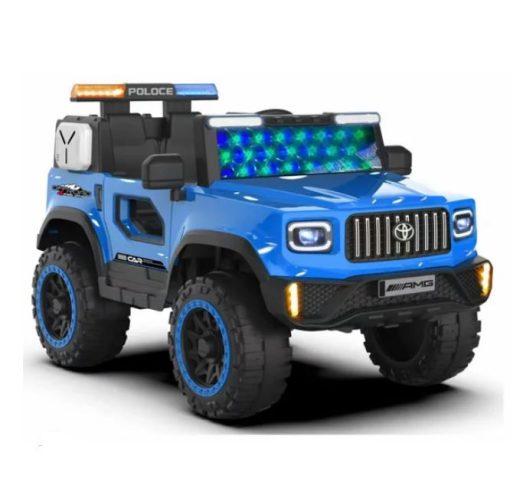BMW Police Jeep 12V Kids Ride-On Car with LED Lights & Siren 2-8 Years Kids
