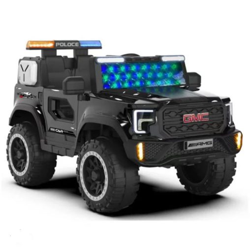 BMW Police Jeep 12V Kids Ride-On Car with LED Lights & Siren 2-8 Years Kids