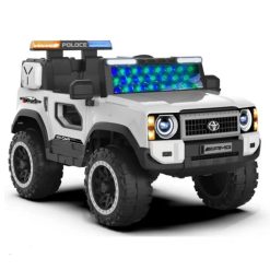 BMW Police Jeep 12V Kids Ride-On Car with LED Lights & Siren 2-8 Years Kids