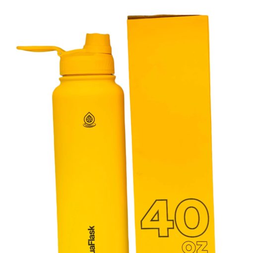 AquaFlask Water Bottle 40oz Lemon Slush