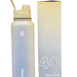 AquaFlask Water Bottle 40oz Stone Grey