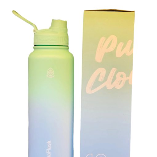 AquaFlaskWater Bottle 40oz Puffy cloudy - Image 2