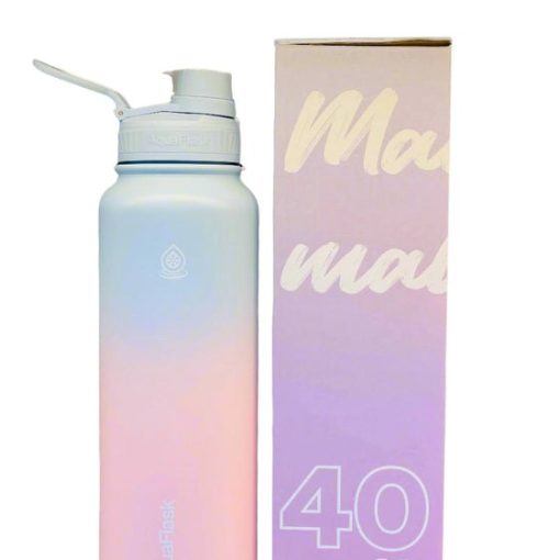 AquaFlask Water Bottle 40oz Marshmallow