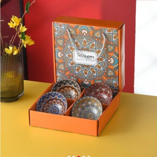 Printed Serving Bowls Set of 4