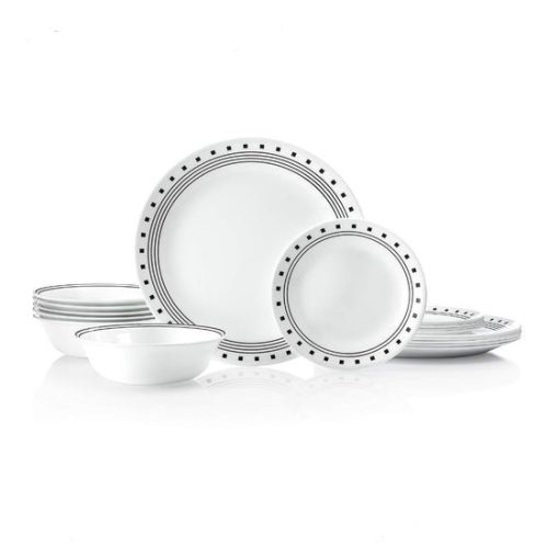 Corelle Livingware Series 18Pcs Dinner Set City Block