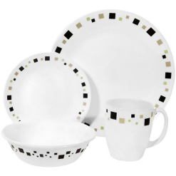 Corelle Livingware Series 16 Pcs Dinner Set Geometric