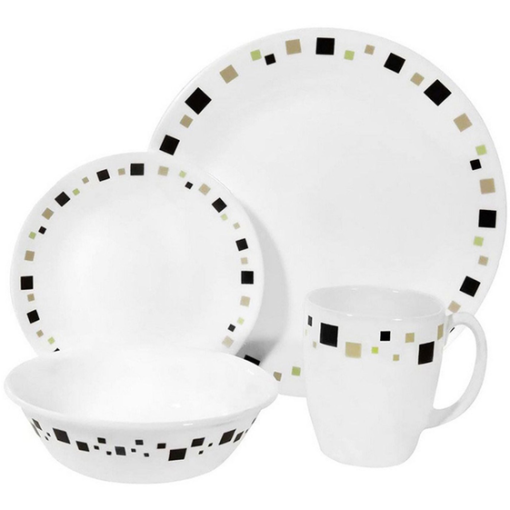 Corelle Livingware Series 16 Pcs Dinner Set Geometric