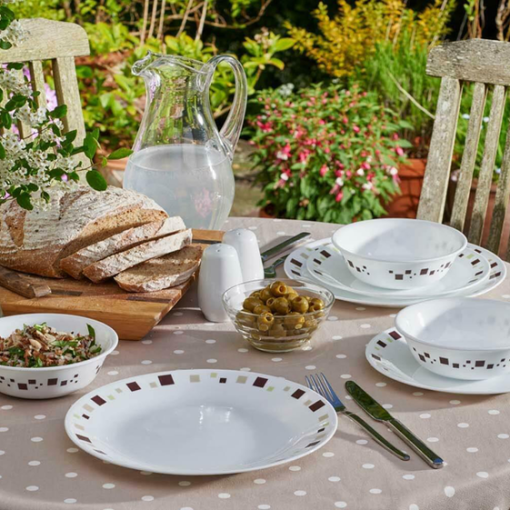 Corelle Livingware Series 16 Pcs Dinner Set Geometric - Image 2