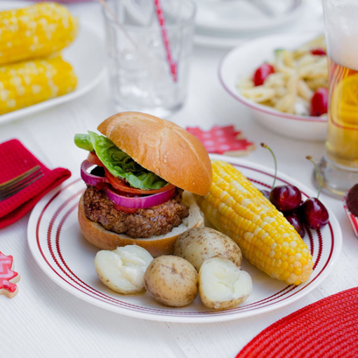 Corelle Livingware Series 16 Pcs Dinner Set Ruby Red - Image 5