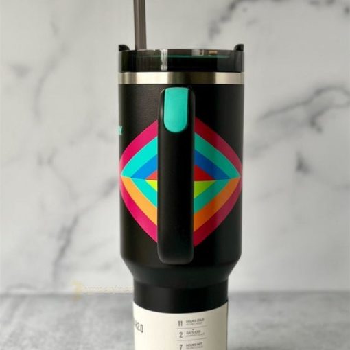 Stanley Quencher H2.0 Tumbler 40oz - HYPER GEO HEAT WAVE - Image 3