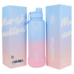 AquaFlask Water Bottle 40oz Marshmallow