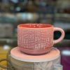 Crafted Ceramic Cup with Coaster Set of 6