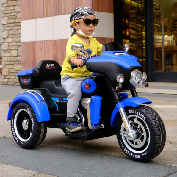 Electric Harley Davidson Police Motorcycle Battery Double Sitting Seat