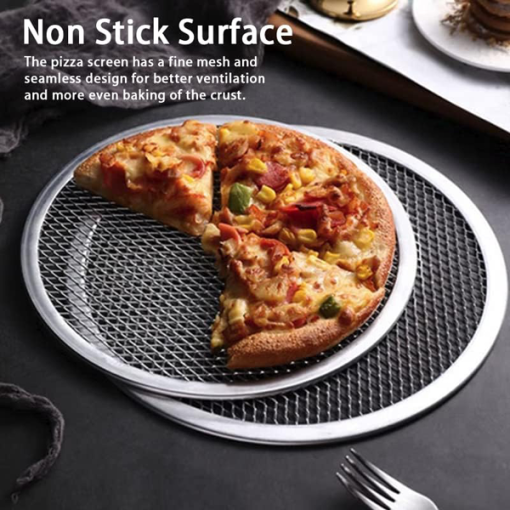 Pizza Mesh Plate Aluminum 14 Inch - Image 2