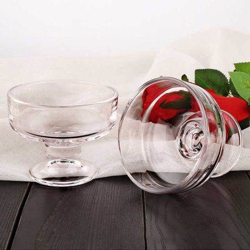 Chinese Crystal Low Footed Bowl Set of 6