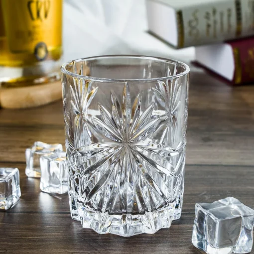 Chinese Cut Crystal Glass Set of 6