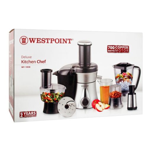 WestPoint Deluxe Kitchen Chef Food Processor, 600W, WF-1853 - Image 4