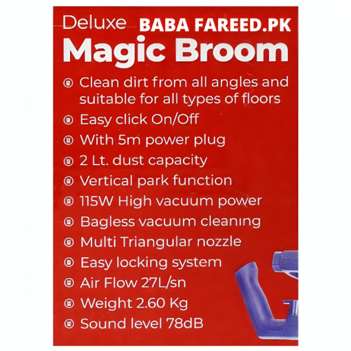 WestPoint Deluxe Magic Broom 115W Vacuum Power WF-231 - Image 4