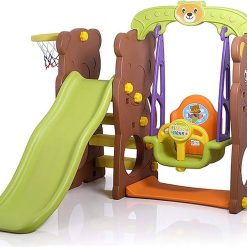 Infantes Bear Swing with Slide with Basketball Ring – CHD-161 – Korea Made