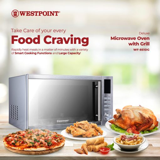 WestPoint Deluxe Microwave Oven With Grill, WF-830DG