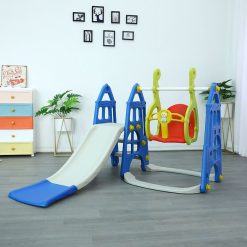 2 in 1 Indoor Children Plastic Slide And Swing Toys Kids Slides For 1-8 Years Children