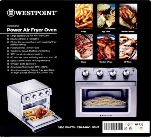 WestPoint Power Air Fryer Oven WF-5258 - Image 2