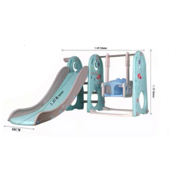 Kids 3 in 1 Outdoor Play Structure Jumbo Slide Set KSH-8558