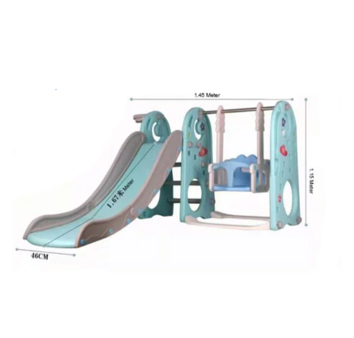 Kids 3 in 1 Outdoor Play Structure Jumbo Slide Set KSH-8558