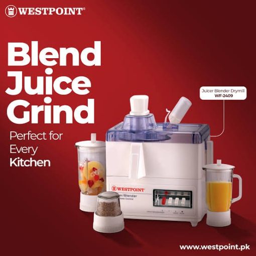 Westpoint WF-7901 3 in 1 Juicer Blender & Dry Mill - Image 3