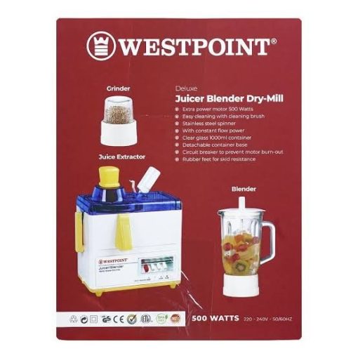 Westpoint WF-7901 3 in 1 Juicer Blender & Dry Mill - Image 5