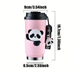 panda insulated 316 stainless steel tumbler portable stainless steel thermal flask 520ml 17.5oz 0 in Pakistan