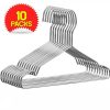 10 Pack Cloth Hangers Strong Heavy Duty Stainless Steel Metal Hangers 7 10 Pack Cloth Hangers Strong Heavy Duty Stainless Steel Metal Hangers