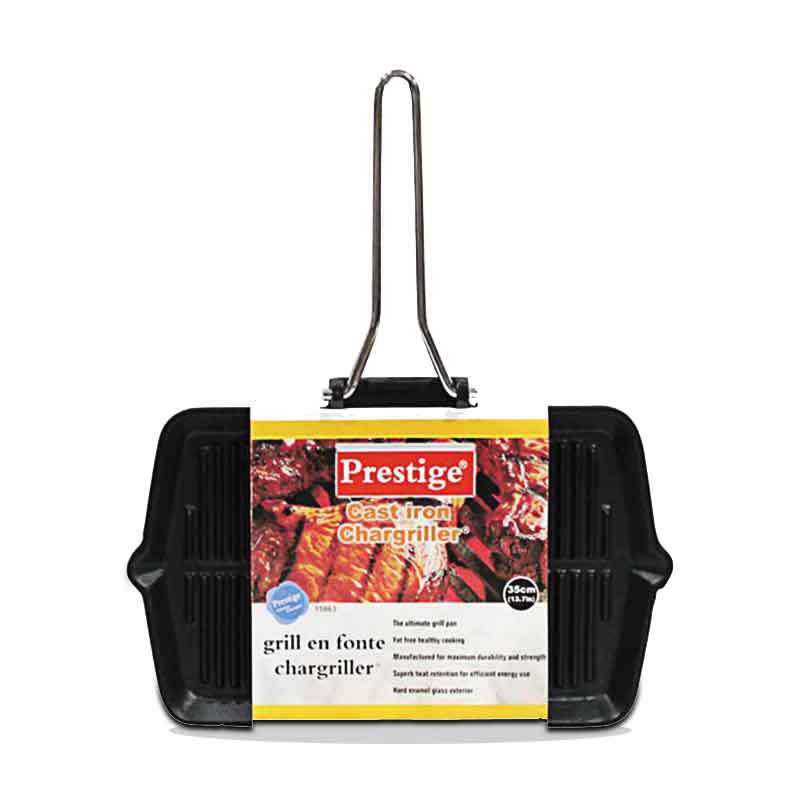Prestige Cast Iron Chargriller Grill Pan 35cm – 15863 1 Prestige Cast Iron Chargriller Grill Pan 35cm – 15863
