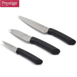 Prestige 3Pc Knife Set Stainless Steel Blades for Precision Cutting and Chopping – 48876