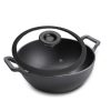Prestige Cast Iron kadai with Glass Lid 20cm - 48894