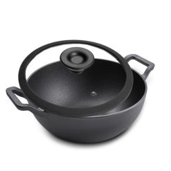 Prestige Cast Iron kadai with Glass Lid 20cm - 48894