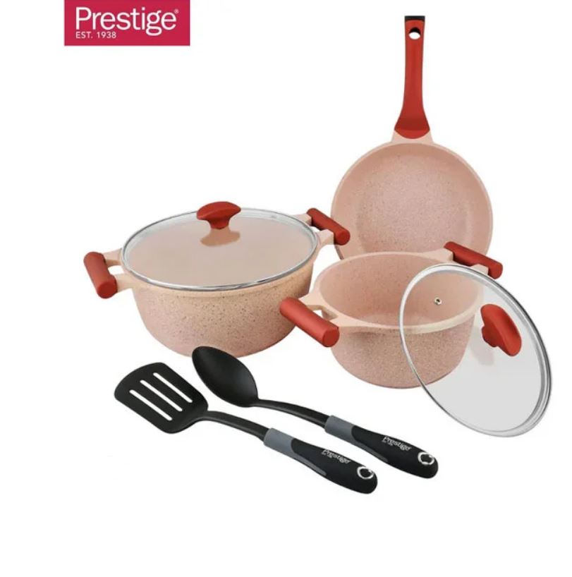 Prestige Essentials 7 Pcs Set Pink – 80961 1 Prestige Essentials 7 Pcs Set Pink – 80961