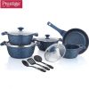 Prestige Essentials Granite Non-Stick Cookware Sets Induction Base Blue 12Pcs – 80966 2 Prestige Essentials Granite Non-Stick Cookware Sets Induction Base Blue 12Pcs – 80966