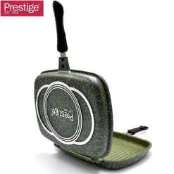 Prestige Double Fry Pan Double-Sided Non-Stick Griddle Pan Foldable Flipping Grill Frying Pan 32cm – 80973