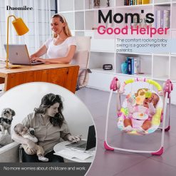 Baby Rocking Chair Musical Electric Swing With Remote Control