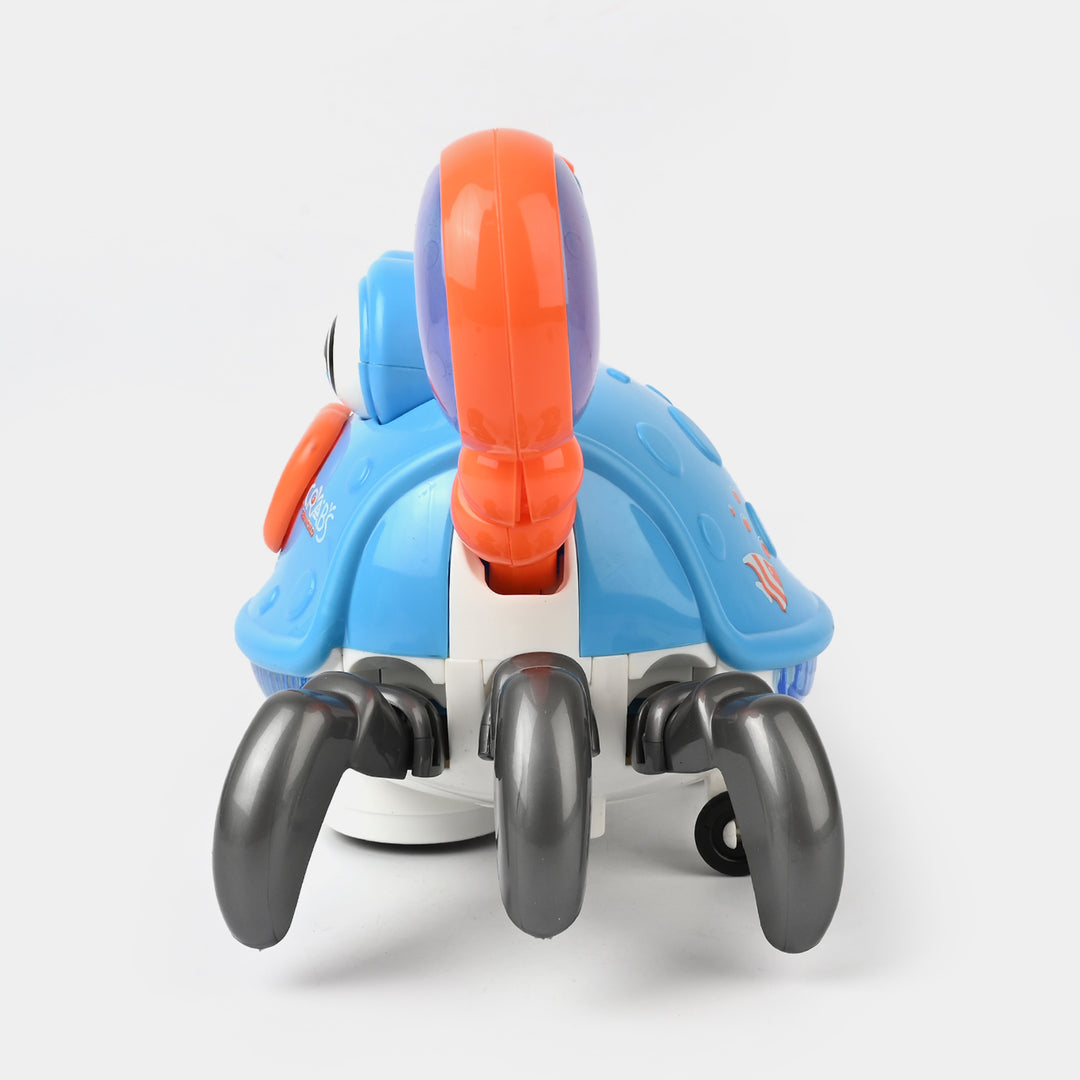 Electric Crab Toy With Music Light Walking 3 Electric Crab Toy With Music Light & Walking