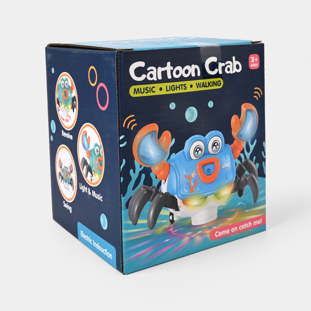 Electric Crab Toy With Music Light Walking 4 Electric Crab Toy With Music Light & Walking