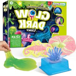 What this product can offer you is that it contributes to developing children’s intellectual ability, innovative thinking, hands-on ability and helps children develop their interest in science because this model is an educational DIY toy. One of the advantages of this product is that it can stimulate children’s interest in learning and curiosity through DIY small production, and let children understand abstract knowledge through disassembly and assembly. It can cultivate children’s thinking ability and hobbies, which show its multifunctional. Made of plastic and powder material, it is eco-friendly and safe. Children will have a crush on this product owing to its bright color and unique appearance features. Suitable for school, home, teaching accessories. Item Name: Glowing Slime Material: Plastic,Powder Suitable Age: Over 8 Years Old Features: Safe, Reliable, Creative Size Details: Packaging Size: 26cm x 6.5cm x 21cm/10.24″ x 2.56″ x 8.27″ (Approx.) Notes: Due to the light and screen setting difference, the item’s color may be slightly different from the pictures. Please allow slight dimension difference due to different manual measurement. Playing Method: Luminous Crystal Production: 1. Pour the crystal powder into the container and add 150ml of 100 degree celsius hot water and stir until it is completely dissolved; 2. When the water temperature drops to 37 degrees, pour it into the growth container and put the particle crystals; 3. Wait 4-7 days; 4. Take out the crystal, air dry for two hours, irradiate it with a UV light pen to make the crystal glow in the dark. Slime Making Production: 1. Pour water and slime powder into the container at the ratio of 8/1, remember to put the powder first; 2. Stir evenly with a stirring stick for 20 minutes; 3. Add eye decorations according to your own preferences; 4. Use UV light pen to make the slime glow in the dark. Luminous Animals Production: 1. Pour water and gypsum powder into a mixing bowl at a ratio of 4/5, and stir for two minutes; 2. Pour the gypsum liquid into the mold, let it stand for 30 minutes and then release the mold; 3. Apply luminous paint according to your preference; 4. Irradiate with UV light pen to make small animals glow in the dark. Package Includes: 1 x Crystal Particle 1 x Crystal Powder 1 x Growth Container 1 x Luminous Slime Powder 1 x Luminous Pigment Strip (Including 1 x Pen) 1 x Decorative Eye 1 x Gypsum Powder 2 x Animal Models 1 x Bowl 3 x Stirring Sticks 1 x UV Pen 1 x Cup Glow In The Dark Plastic Luminous Crystal Experiment Glow In The Dark Plastic Luminous Crystal Experiment Glow In The Dark Plastic Luminous Crystal Experiment Glow In The Dark Plastic Luminous Crystal Experiment Glow In The Dark Plastic Luminous Crystal Experiment Glow In The Dark Plastic Luminous Crystal Experiment Glow In The Dark Plastic Luminous Crystal Experiment Glow In The Dark Plastic Luminous Crystal Experiment Glow In The Dark Plastic Luminous Crystal Experiment Glow In The Dark Plastic Luminous Crystal Experiment