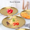 Gold Plate Round Stainless Steel Size 45cm 3 Gold Plate Round Stainless Steel Size 50cm