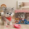 Interactive Dog on A Leash Walks Barking Recording Husky Toy 2 Interactive Dog on A Leash Walks Barking Recording Husky Toy
