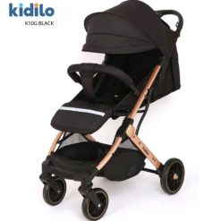 KIDILO BEST LIGHT WEIGHT BABY STROLLER EASY TO OPERATE K10 Black