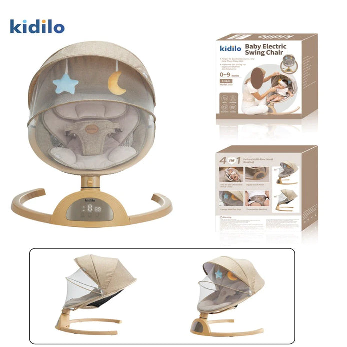 Kidilo 4 in 1 Baby Electric Swing Rocker Chair BD-009 1 Kidilo 4 in 1 Baby Electric Swing Rocker Chair BD-009