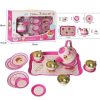 Kids Simulation Teapot Afternoon Tea Tea Cup Tea Set 15pcs a Variety of Patterns Optional Play House Kitchen Set Girls Toys
