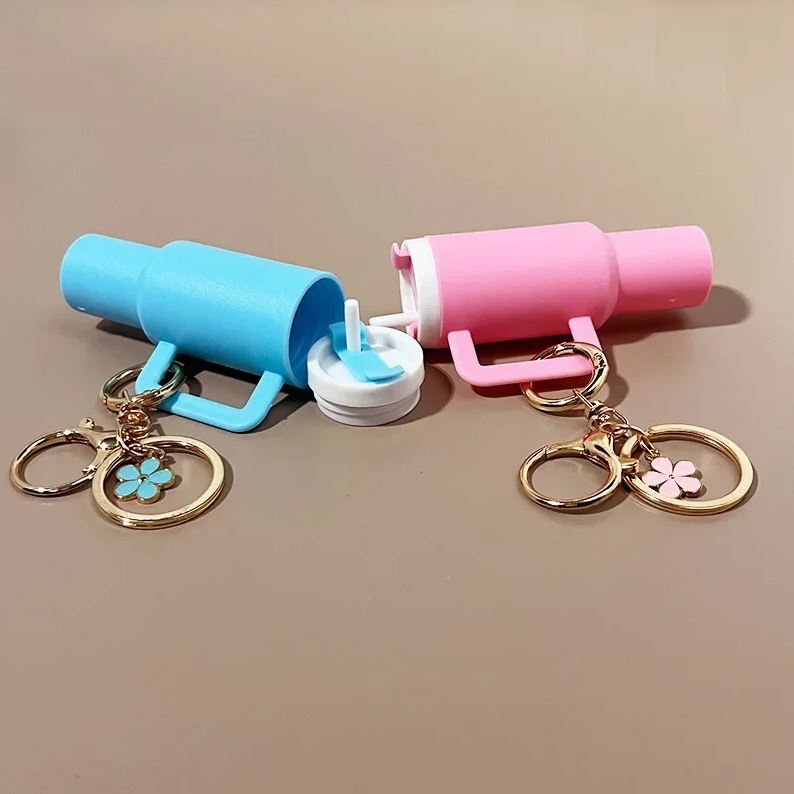 Mini Cup Keychain for Stanley Water Bottle Tumbler Cup Decoration 2 Mini Cup Keychain for Stanley Water Bottle Tumbler Cup Decoration